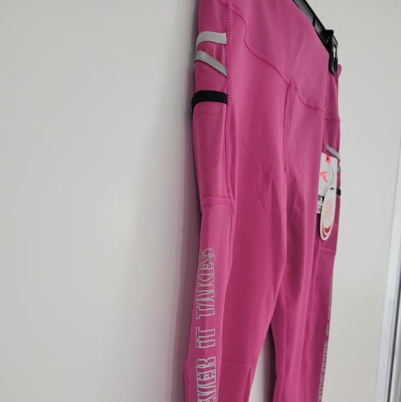 TKO- Pink Yoga Leggings Heather Pink Extra Large - Picture 4 of 14